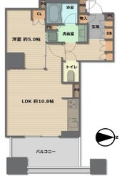 ブランズタワー大阪本町の物件間取画像